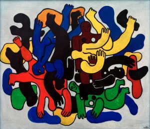 Sorte dykkere af Fernand Leger