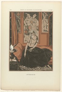 Modes and Manners of Today, 1922, Pl. 8: Interiør af Fernand Siméon