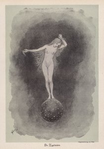 Boldløberen (litho) af Fidus