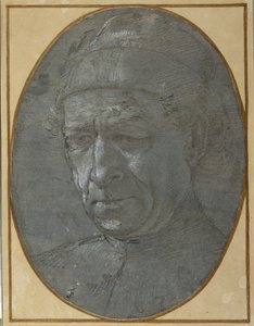 Hoved af en ældre mand iført kasket (metalspids på blågråt forberedt papir) af Filippino Lippi