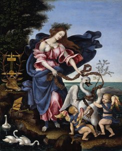 Italiensk: Musikkens Allegori Musikkens Allegori (Erato) af Filippino Lippi