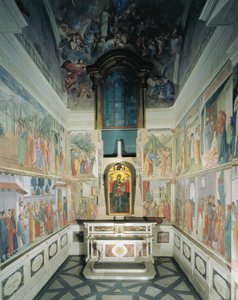 Italien, Firenze, Santa Maria del Carmine-kirken, Brancacci-kapellet af Filippino Lippi