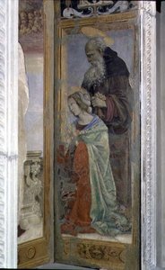 SS. Anthony og Lucy, detalje fra tabernaklet i Canto al Mercatale, 1498 af Filippino Lippi