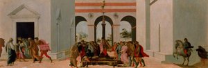 The Death of Lucretia (tempera på panel) af Filippino Lippi