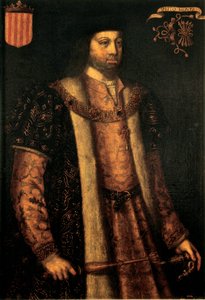 Portræt af den katolske kong Ferdinand II af Aragon (1479-1516) af Filippo Ariosto