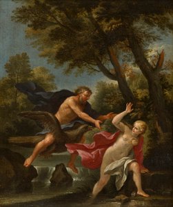 Jupiter rider på en ørn, ca. 1643-94 (olie på lærred)