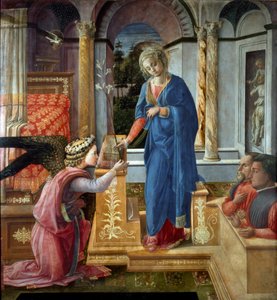 Bebudsmaleri af Filippo Lippi (ca. 1406-1469) Rom Barberini Gallery