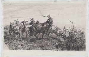 Børn ved en dam af Filippo Palizzi
