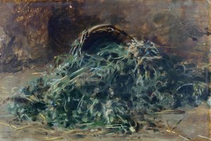 Grøntsagskurv af Filippo Palizzi
