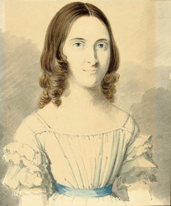Et portræt af Christina Georgina Rossetti af Filippo Pistrucci