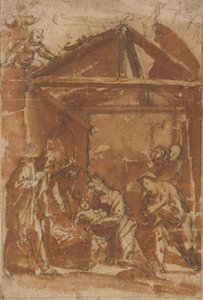 Tilbedelse af hyrderne af Filippo Tarchiani