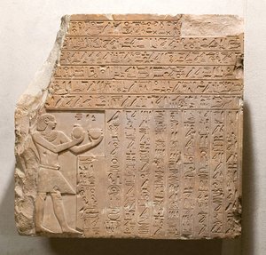 Stela af kong Intef II Wahankh, ca. 2108–2059 f.Kr. (kalksten)