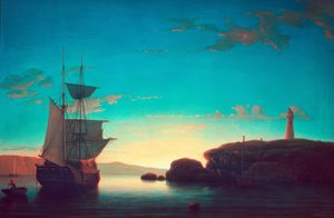 Light House i Camden, Maine af Fitz Henry Lane