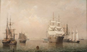 Købmænd ved Boston Harbor, 1863