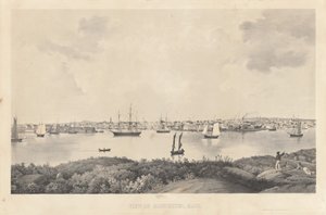 Udsigt over Gloucester, Mass. af Fitz Henry Lane