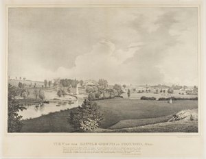 Udsigt over slagmarken ved Concord, Massachusetts af Fitz Henry Lane