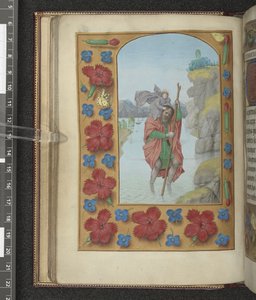 Tilføj MS 54782 f.48v Saint Christopher, illustration fra 
