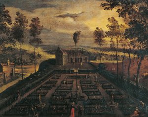 En italiensk have af Flemish School