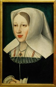 Ærkehertuginde Margarete, datter af kejser Maximilian I (maleri på træ) af Flemish School