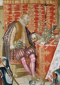Charles V (1500-58) fra The Tapestry of Charles Quint, c.1630-40 (detaljer) af Flemish School
