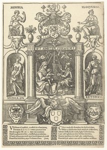 Våbenskjold fra Antwerp Guild of Saint Luke af Flemish School