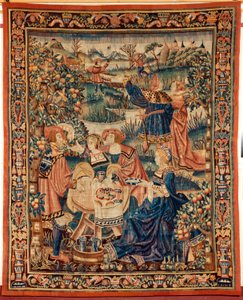 flamsk gobelin. 16. århundrede. af Flemish School