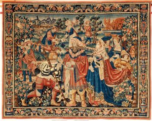 flamsk gobelin. 16. århundrede. af Flemish School