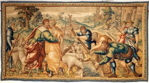 flamsk gobelin. 17. århundrede. af Flemish School