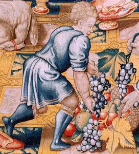 flamsk gobelin. Serien Hannibals historie. Hannibals ed (Juramento de Aníbal). Første gobelin i serien. Tegnefilm anonym mester i Holland. Bruxelles