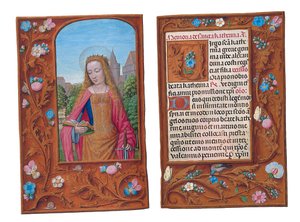 Folioer fra Rothschilds timebog, Gent eller Brugge, ca. 1505 af Flemish School