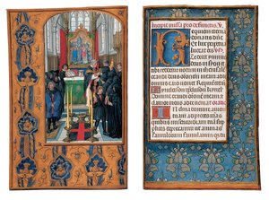 Folioer fra Rothschilds timebog, Gent eller Brugge, ca. 1505 af Flemish School