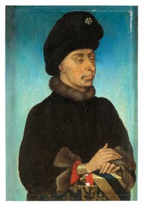 John The Fearless, Duke of Burgundy (olie på panel) af Flemish School