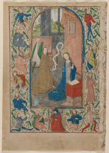 Blad fra en tidebog: Bebudelsen af Flemish School
