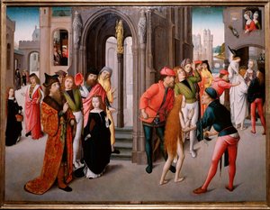 Martyrdøden for den hellige Katarina af Alexandria (maleri af Flemish School