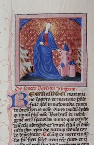 Ms Gen 1111 Page fra Legenda Aurea, Brugge, ca. 1400-10 af Flemish School