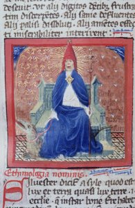 Ms Gen 1111 Page fra Legenda Aurea, Brugge, ca. 1400-10 af Flemish School