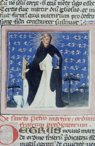 Ms Gen 1111 Page fra Legenda Aurea, Brugge, ca. 1400-10 af Flemish School