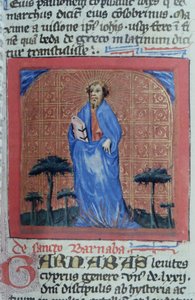 Ms Gen 1111 Page fra Legenda Aurea, Brugge, ca. 1400-10 af Flemish School