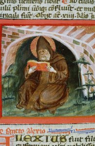 Ms Gen 1111 Page fra Legenda Aurea, Brugge, ca. 1400-10 af Flemish School