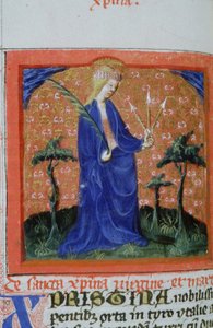 Ms Gen 1111 Page fra Legenda Aurea, Brugge, ca. 1400-10 af Flemish School