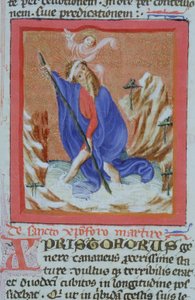 Ms Gen 1111 Page fra Legenda Aurea, Brugge, ca. 1400-10 af Flemish School
