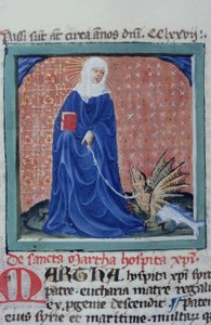Ms Gen 1111 Page fra Legenda Aurea, Brugge, ca. 1400-10 af Flemish School