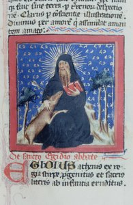 Ms Gen 1111 Page fra Legenda Aurea, Brugge, ca. 1400-10 af Flemish School