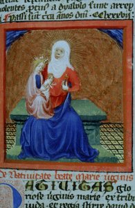Ms Gen 1111 Page fra Legenda Aurea, Brugge, ca. 1400-10 af Flemish School