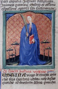 Ms Gen 1111 Page fra Legenda Aurea, Brugge, ca. 1400-10 af Flemish School