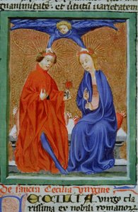 Ms Gen 1111 Page fra Legenda Aurea, Brugge, ca. 1400-10 af Flemish School