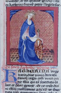 Ms Gen 1111 Page fra Legenda Aurea, Brugge, ca. 1400-10 af Flemish School