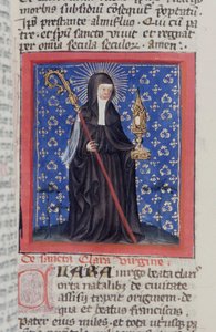 Ms Gen 1111 Page fra Legenda Aurea, Brugge, ca. 1400-10 af Flemish School
