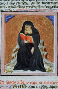 Ms Gen 1111 Page fra Legenda Aurea, Brugge, ca. 1400-10 af Flemish School