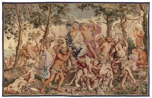 Mytologisk gobelin, slutningen af 1600-tallet af Flemish School